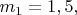 $m_1=1,5 т, движущийся с $ $m_1=1,5 т, движущийся с $
