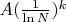 $A(\frac{1}{\ln N})^k$