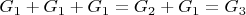 $G_1+G_1+G_1=G_2+G_1=G_3$