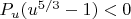$P_u(u^{5/3}-1)<0$ $P_u(u^{5/3}-1)<0$