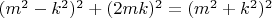 $(m^2-k^2)^2+(2mk)^2=(m^2+k^2)^2$ $(m^2-k^2)^2+(2mk)^2=(m^2+k^2)^2$