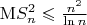 $\mathrm{M}S_n^2\leqslant\frac{n^2}{\ln n}$