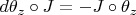 $d\theta_z\circ J=-J\circ\theta_z$