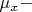 $\mu_x -$
