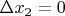 $\Delta x_2 = 0 {\rm км}$