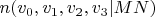 $n(v_0,v_1,v_2,v_3|MN)$