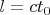 $l=ct_0$