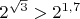 $2^{\sqrt3}>2^{1,7}$