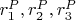 $r_1^P,r_2^P,  r_3^P$