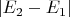 $\left\lvert E_2-E_1\right\rvert$