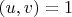 $НОД(u, v)=1$