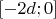 $[-2d;0]$