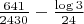 $\frac{641}{2430}-\frac{\log{3}}{24}$