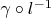 $\gamma \circ l^{-1}$