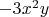 $-3x^2y$