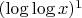 $(\log\log x)^1$