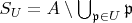 $S_U=A\setminus\bigcup_{\mathfrak p\in U}\mathfrak p$