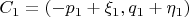 $C_1=(-p_1+\xi_1,q_1+\eta_1)$