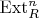 $\mathrm{Ext}^n_R$ $\mathrm{Ext}^n_R$