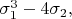 $\sigma_1^3-4\sigma_2,$