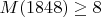 $M(1848) \ge 8$