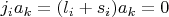 $j_ia_k=(l_i+s_i)a_k=0$