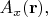 $A_x(\mathbf{r}),$
