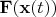 ${\bf F}({\bf x}(t))$