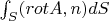 $\int_S(rotA,n)dS$