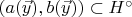 $(a(\vec{y}),b(\vec{y}))\subset H^{\circ}$