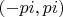 $(-pi , pi)$