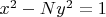 $x^2-Ny^2=1$