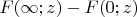 $F(\infty;z) - F(0;z)$