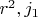 $r^2, j_1$