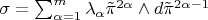 $\sigma =\sum_{\alpha=1}^m\lambda_\alpha \tilde{\pi}^{2\alpha}\wedge d\tilde{\pi}^{2\alpha-1}$