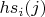 $hs_i(j)$
