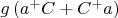 $g\left(a^+ C+ C^+ a\right)$