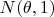 $N(\theta, 1)$ $N(\theta, 1)$