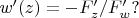 $w'(z)=-F'_z/F'_w?$