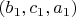 $\left(b_1,c_1,a_1\right)$ $\left(b_1,c_1,a_1\right)$