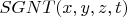 $SGNT(x, y, z, t)$