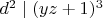 $d^2 \mid (yz+1)^3$